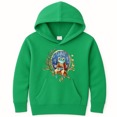 Magic Wizard Frog Fantasy Kids Hoodie