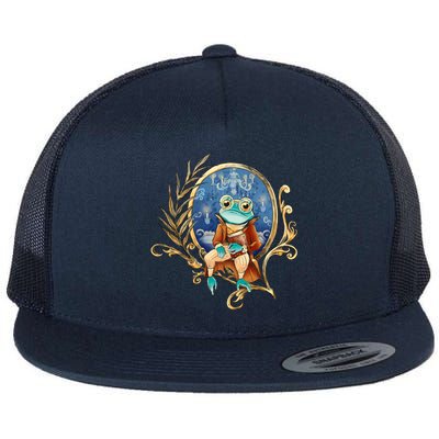 Magic Wizard Frog Fantasy Flat Bill Trucker Hat