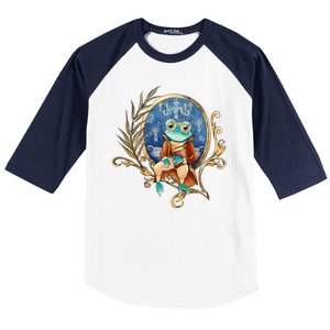 Magic Wizard Frog Fantasy Baseball Sleeve Shirt