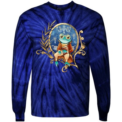 Magic Wizard Frog Fantasy Tie-Dye Long Sleeve Shirt