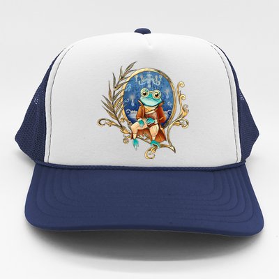 Magic Wizard Frog Fantasy Trucker Hat