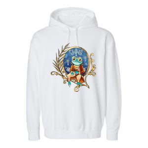 Magic Wizard Frog Fantasy Garment-Dyed Fleece Hoodie