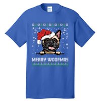 Merry Woofmas French Bulldog Christmas Dog Lovers Xmas Gift Tall T-Shirt