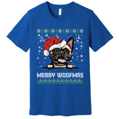 Merry Woofmas French Bulldog Christmas Dog Lovers Xmas Gift Premium T-Shirt