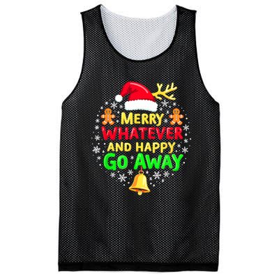 Merry Whatever Funny Christmas Quote Ugly Xmas Pj Mesh Reversible Basketball Jersey Tank