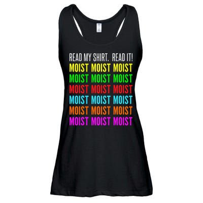 Moist Word Funny Read My For Moisture And Moist Lover Ladies Essential Flowy Tank