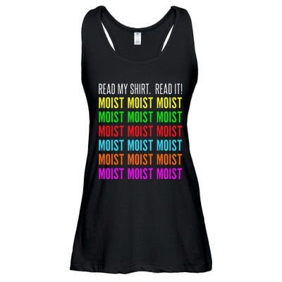 Moist Word Funny Read My For Moisture And Moist Lover Ladies Essential Flowy Tank