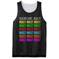 Moist Word Funny Read My For Moisture And Moist Lover Mesh Reversible Basketball Jersey Tank