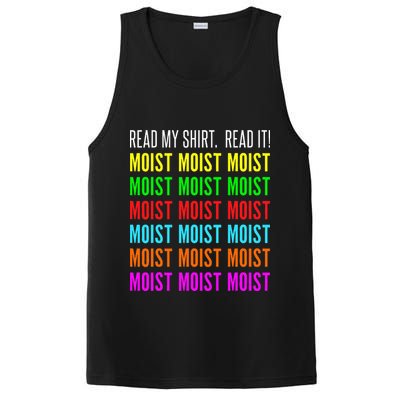 Moist Word Funny Read My For Moisture And Moist Lover PosiCharge Competitor Tank