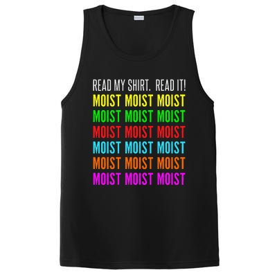 Moist Word Funny Read My For Moisture And Moist Lover PosiCharge Competitor Tank