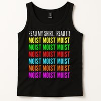 Moist Word Funny Read My For Moisture And Moist Lover Tank Top