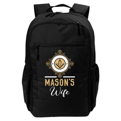 Mason's Wife Freemason Masonic Fraternal Freemasonry Daily Commute Backpack