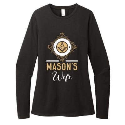 Mason's Wife Freemason Masonic Fraternal Freemasonry Womens CVC Long Sleeve Shirt