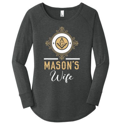 Mason's Wife Freemason Masonic Fraternal Freemasonry Women's Perfect Tri Tunic Long Sleeve Shirt