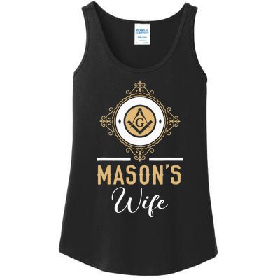 Mason's Wife Freemason Masonic Fraternal Freemasonry Ladies Essential Tank