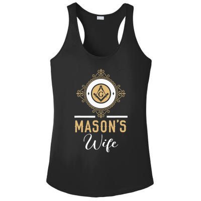 Mason's Wife Freemason Masonic Fraternal Freemasonry Ladies PosiCharge Competitor Racerback Tank