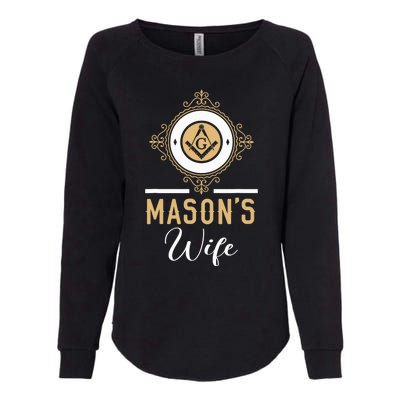 Mason's Wife Freemason Masonic Fraternal Freemasonry Womens California Wash Sweatshirt