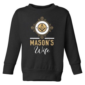 Mason's Wife Freemason Masonic Fraternal Freemasonry Toddler Sweatshirt