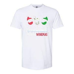 Merry Winemas Funny Christmas Spirits Glasses Of Wine Xmas Gift Softstyle CVC T-Shirt