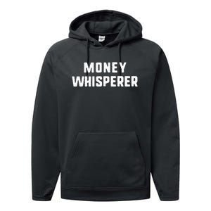 Money Whisperer Funny Maker Investing Finance Gift Christmas Performance Fleece Hoodie