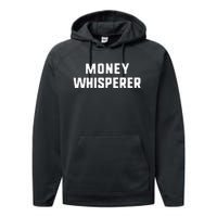 Money Whisperer Funny Maker Investing Finance Gift Christmas Performance Fleece Hoodie