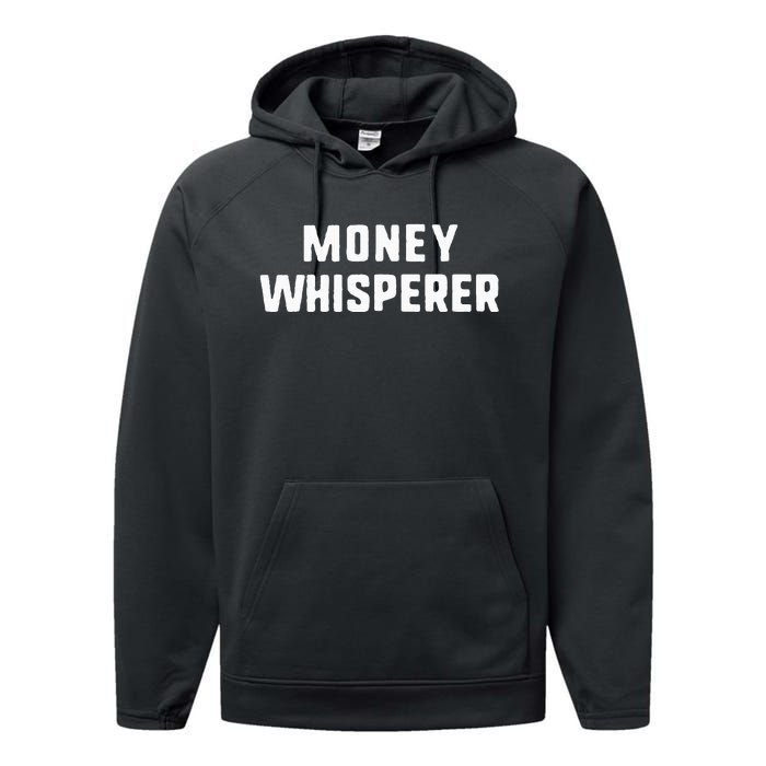 Money Whisperer Funny Maker Investing Finance Gift Christmas Performance Fleece Hoodie