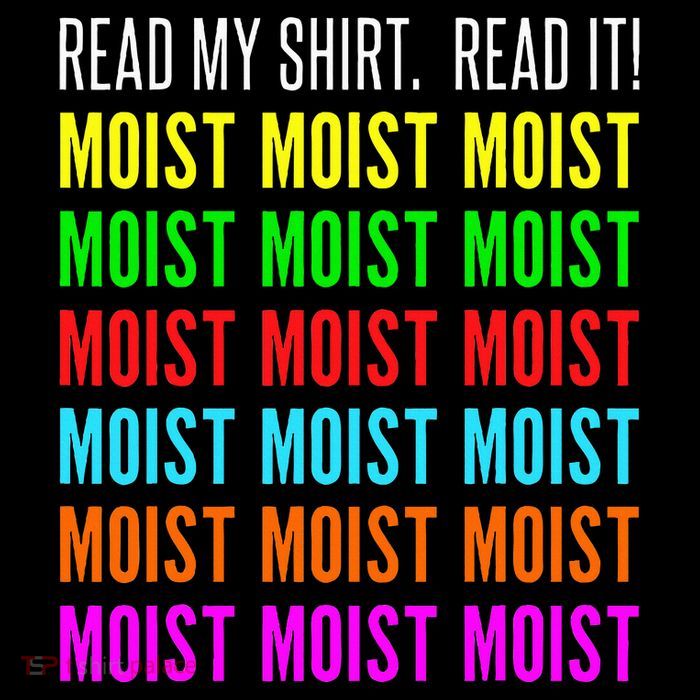 Moist Word Funny Read My For Moisture And Moist Lover Poster