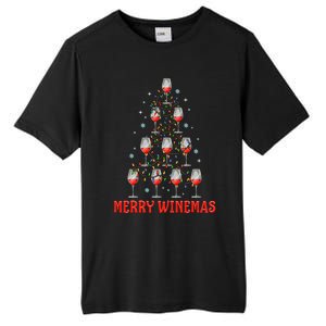 Merry Winemas Funny Ugly Christmas Gift Tall Fusion ChromaSoft Performance T-Shirt