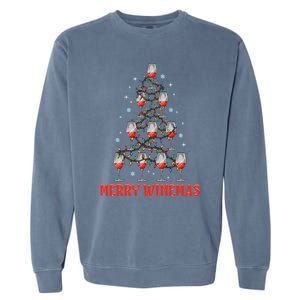 Merry Winemas Funny Ugly Christmas Gift Garment-Dyed Sweatshirt