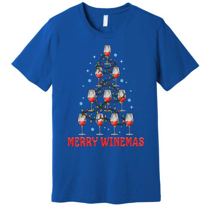 Merry Winemas Funny Ugly Christmas Gift Premium T-Shirt