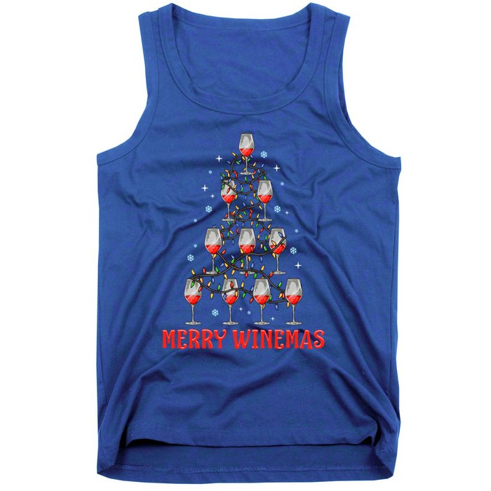 Merry Winemas Funny Ugly Christmas Gift Tank Top