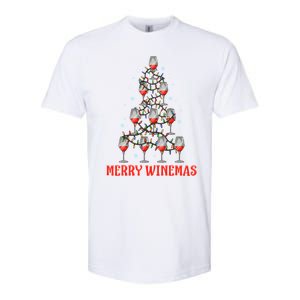 Merry Winemas Funny Ugly Christmas Gift Softstyle CVC T-Shirt