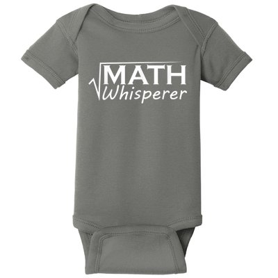 Math Whisperer Funny Math Teacher Teaching Gift Baby Bodysuit