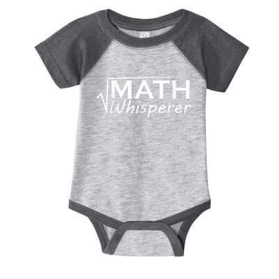 Math Whisperer Funny Math Teacher Teaching Gift Infant Baby Jersey Bodysuit