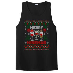 Merry Winemas Funny Wine Ing Ugly Christmas Gift PosiCharge Competitor Tank