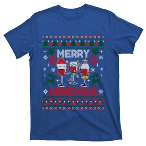 Merry Winemas Funny Wine Ing Ugly Christmas Gift T-Shirt