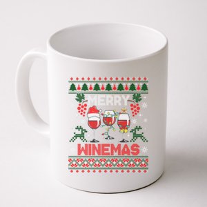 Merry Winemas Funny Wine Ing Ugly Christmas Gift Coffee Mug