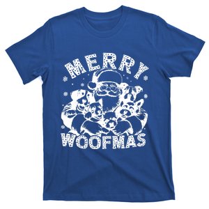 Merry Woofmas Funny Dogs Christmas Dog Mom Xmas Dog Lover Gift T-Shirt