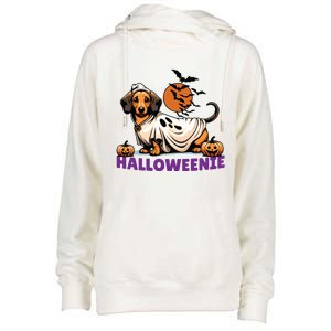 My Weenie Funny Dog Halloweenie Dachshund Weiner Halloween Womens Funnel Neck Pullover Hood