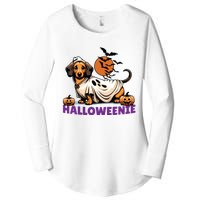 My Weenie Funny Dog Halloweenie Dachshund Weiner Halloween Women's Perfect Tri Tunic Long Sleeve Shirt