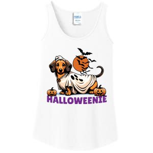 My Weenie Funny Dog Halloweenie Dachshund Weiner Halloween Ladies Essential Tank