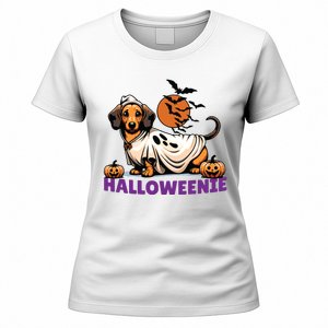 My Weenie Funny Dog Halloweenie Dachshund Weiner Halloween Women's T-Shirt