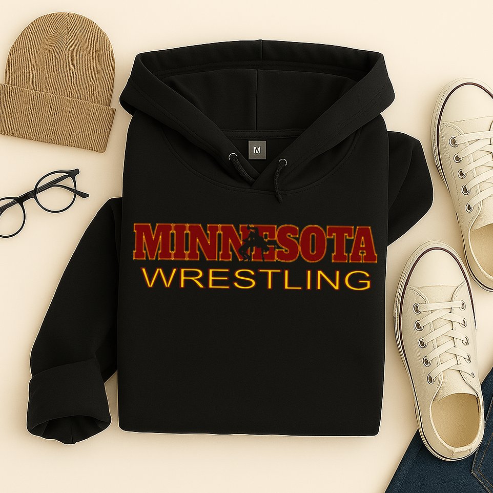 Minnesota Wrestling Freestyle Wrestler Gift State Pride Mn Hoodie