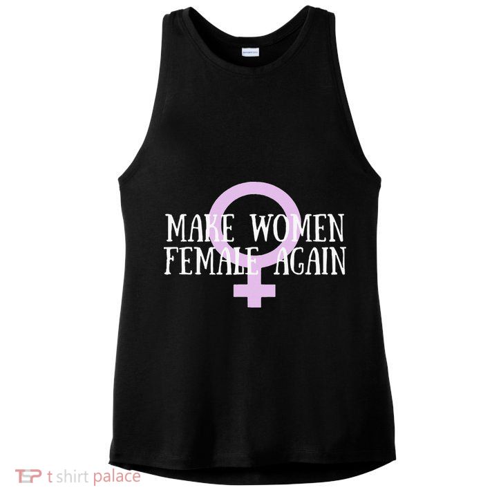 Make Wo Female Again Pro Wo Ladies PosiCharge Tri-Blend Wicking Tank