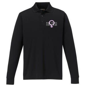 Make Wo Female Again Pro Wo Performance Long Sleeve Polo