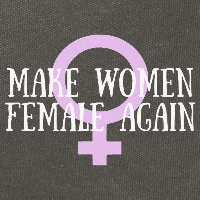 Make Wo Female Again Pro Wo Cotton Canvas Backpack
