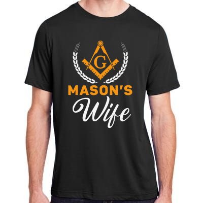 Mason's Wife Freemason Masonic Fraternal Freemasonry Adult ChromaSoft Performance T-Shirt