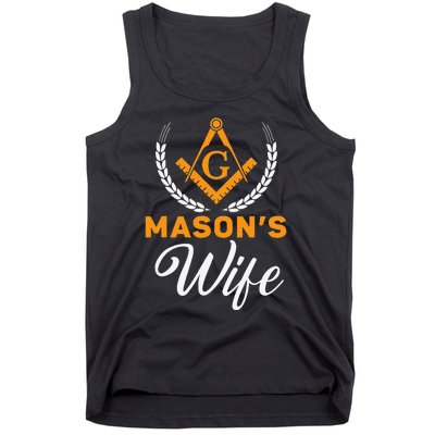 Mason's Wife Freemason Masonic Fraternal Freemasonry Tank Top