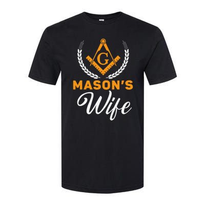 Mason's Wife Freemason Masonic Fraternal Freemasonry Softstyle CVC T-Shirt