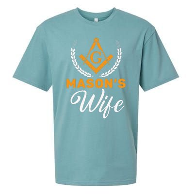 Mason's Wife Freemason Masonic Fraternal Freemasonry Sueded Cloud Jersey T-Shirt